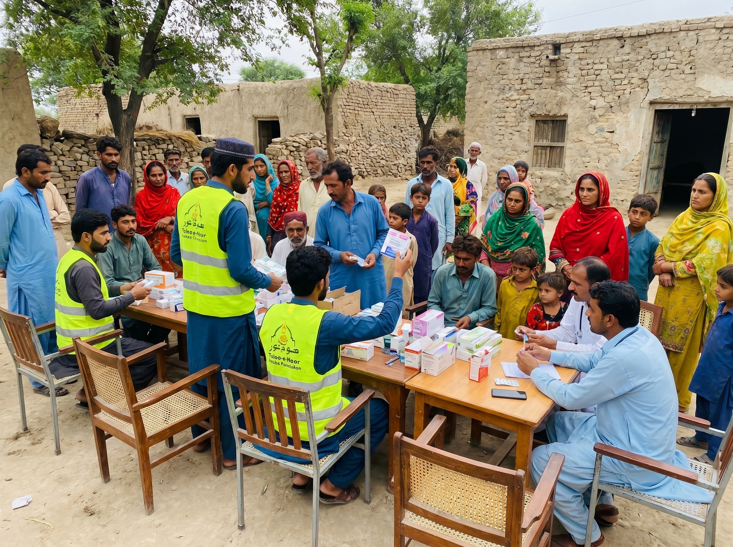 Medical camp organized by Taloo-e-Noor Welfare Foundation Pakistan